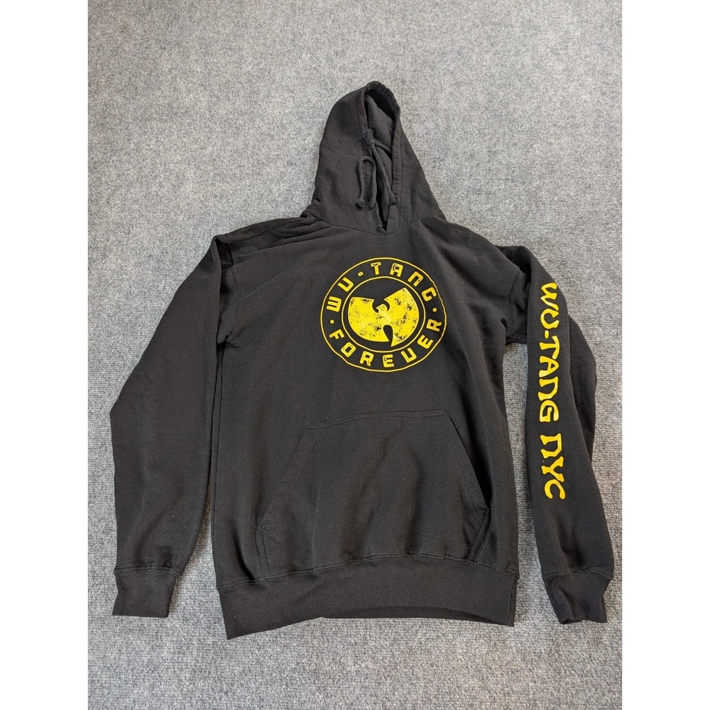 Wu-Tang Forever Hoodie Men's Medium Black Yellow Hip Hop Streetware